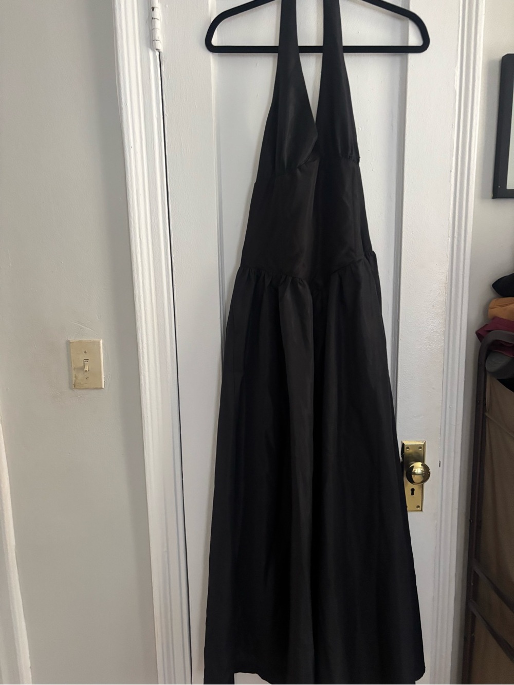 Black Halter Corset Maxi Dress - Classic Women's Summer Evening Gown